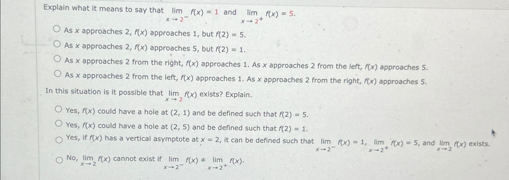 solved-explain-what-it-means-to-say-that-limx-2-f-x-1-and-chegg