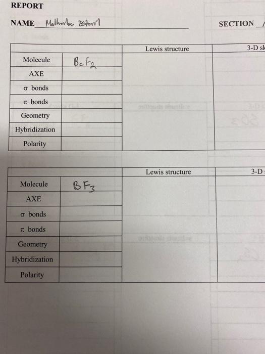 experiment 4 molecular geometry