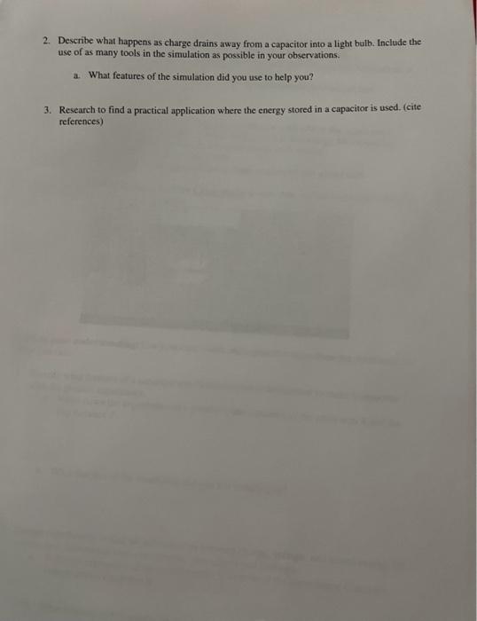 Solved Capacitor Lab Basics Inquiry into Capacitor Design