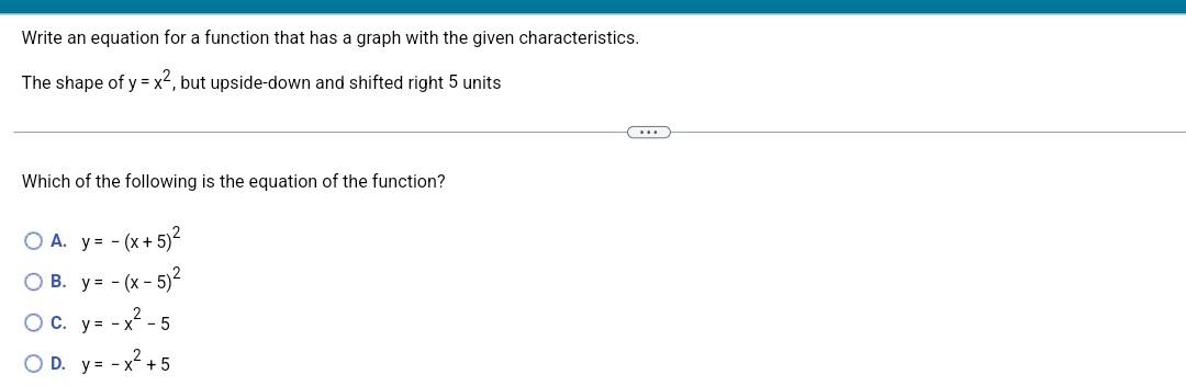 Solved Write an equation for a function that has a graph | Chegg.com