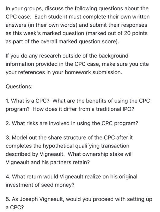 examples of cpc case study questions