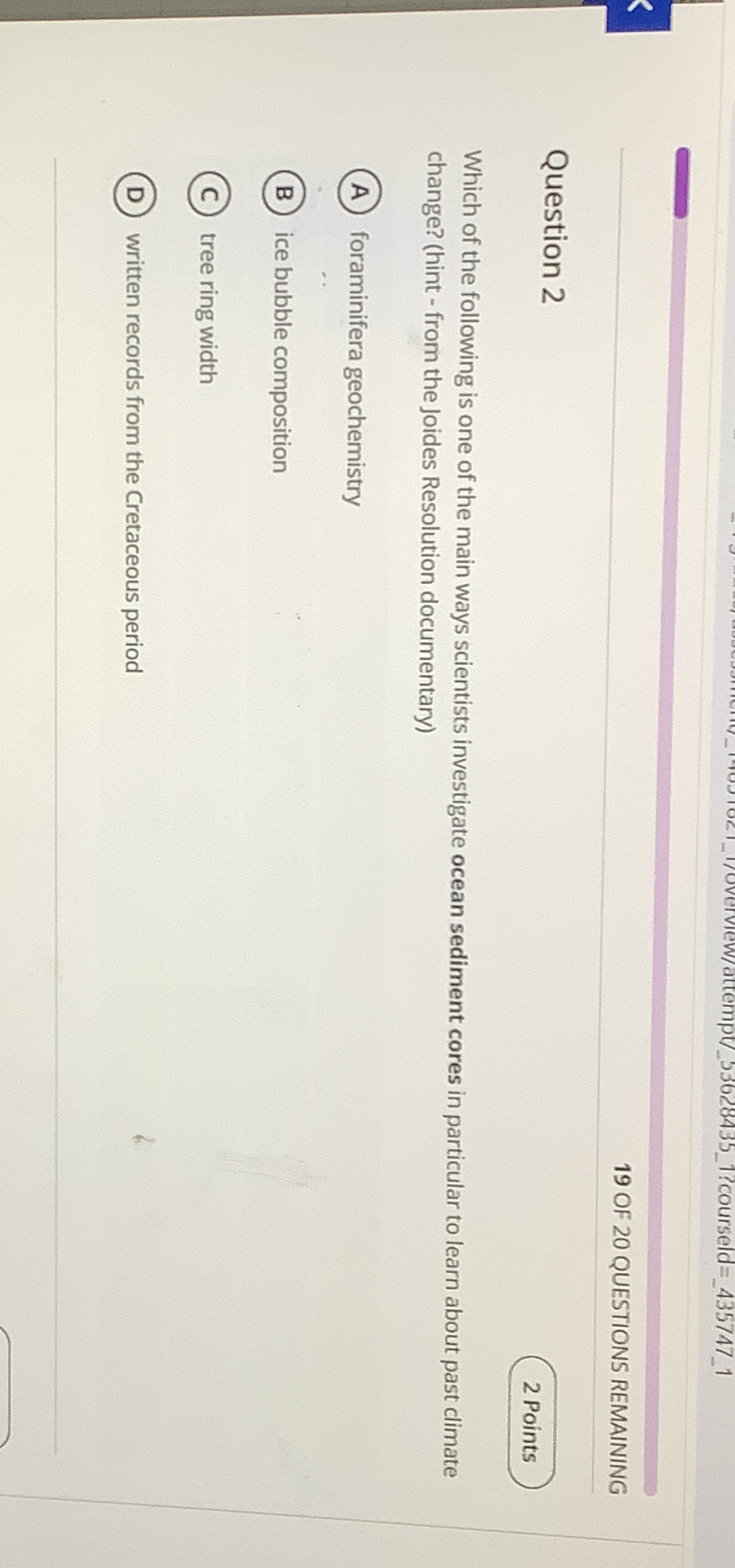 Solved 19 ﻿OF 20 ﻿QUESTIONS REMAININGQuestion 2Which of the | Chegg.com