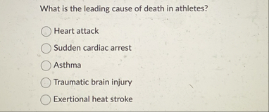 Solved What is the leading cause of death in | Chegg.com