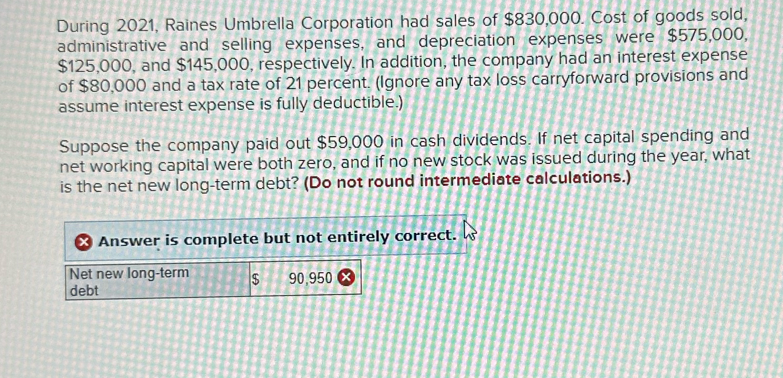 Solved During 2021, ﻿Raines Umbrella Corporation had sales | Chegg.com