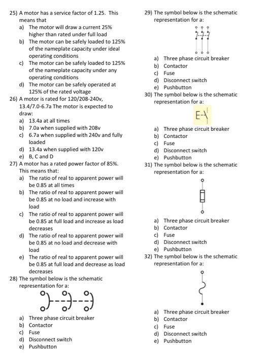 Solved 29) The symbol below is the schematic representation | Chegg.com