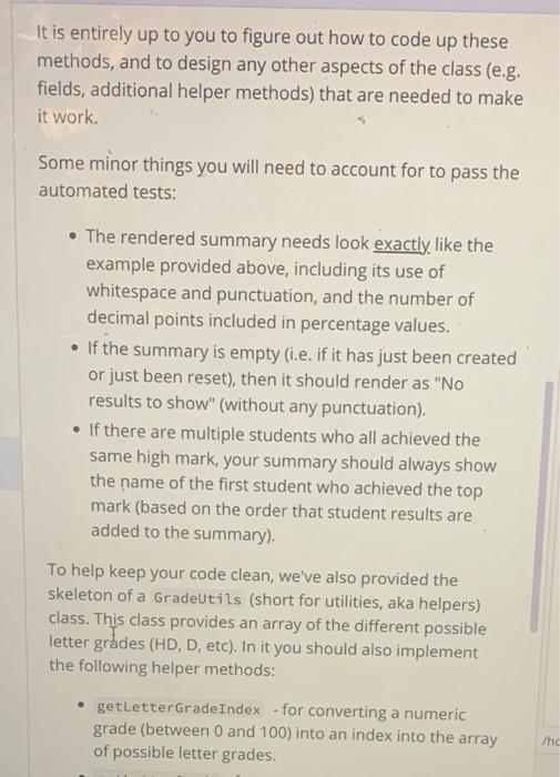 This exercise asks you to to develop a class that | Chegg.com