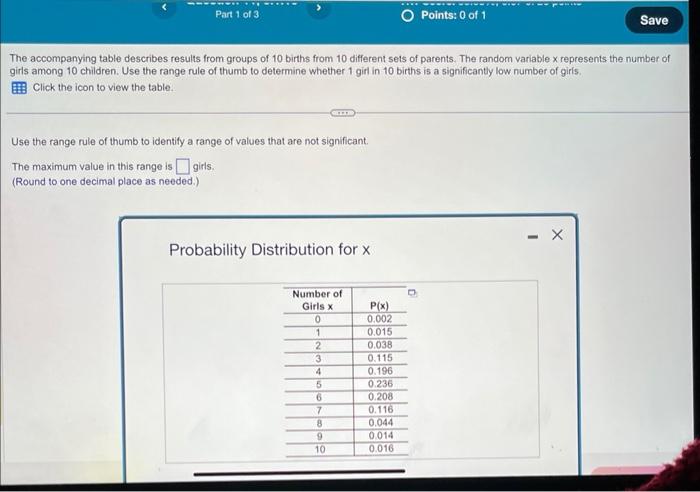 Solved The accompanying table describes results from groups | Chegg.com