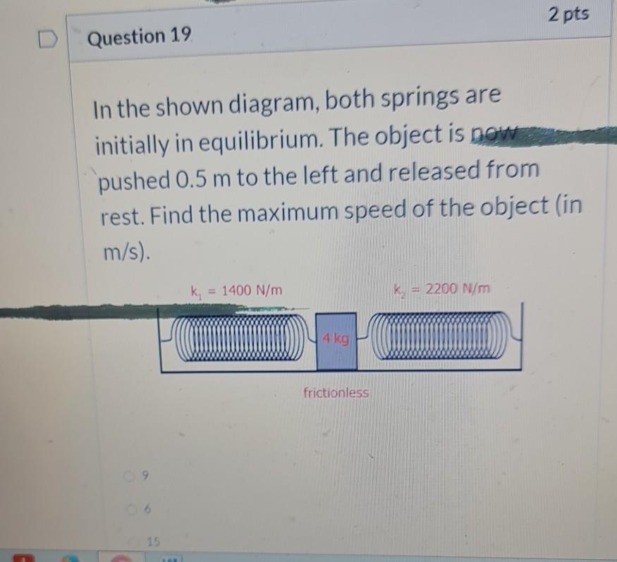 Solved 2 pts D Question 19 In the shown diagram, both | Chegg.com