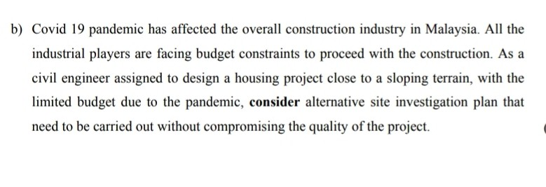 Solved b) Covid 19 pandemic has affected the overall | Chegg.com