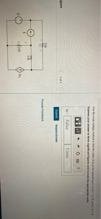 Solved Part A Use the node voltage method to find in the | Chegg.com