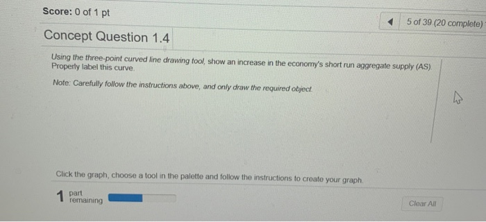 Solved Score: 0 of 1 pt 5 of 39 (20 complete) Concept | Chegg.com