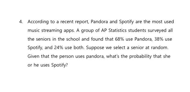 Solved According a recent report, Pandora and Spotify | Chegg.com