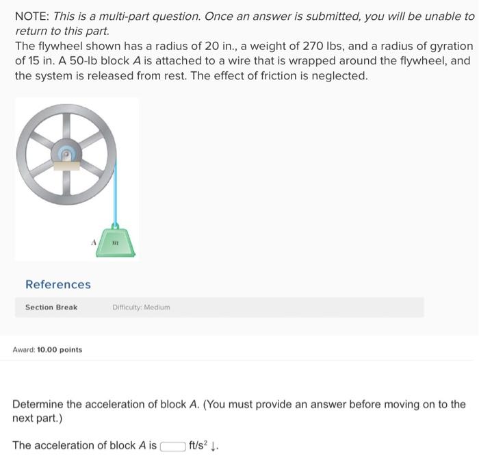 Solved NOTE: This is a multi-part question. Once an answer | Chegg.com
