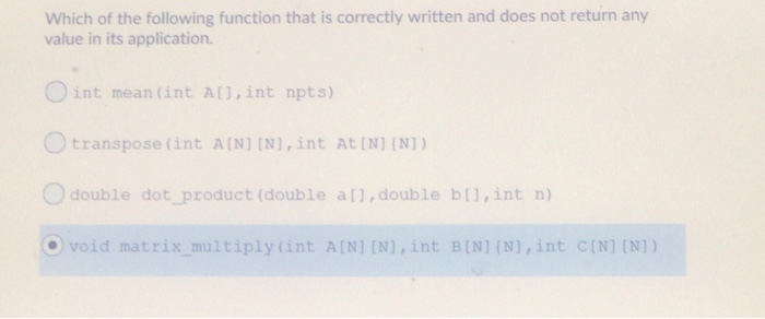 Solved Given a function to find the max value in an array: | Chegg.com