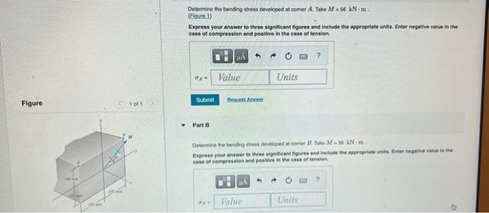 Solved Figure n Man (10/1 Determine the bending stress | Chegg.com