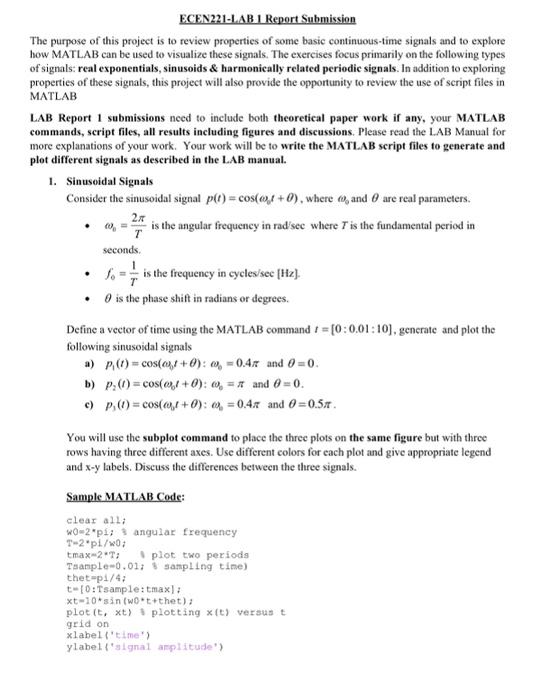 Solved ECEN221 LAB 1 Report Submission The Purpose Of This Chegg