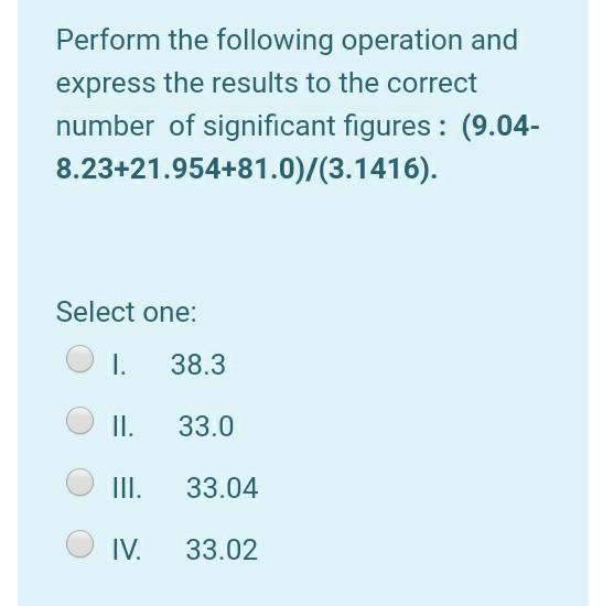 Solved Perform the following operation and express the | Chegg.com
