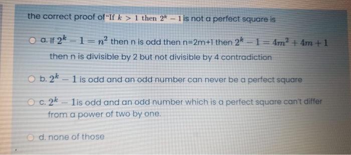 Solved Which Of The Following Statements Is True O A An Chegg Com