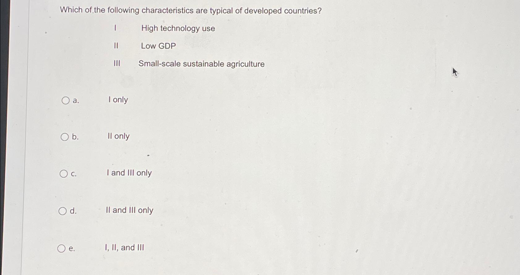 Solved Which of the following characteristics are typical of | Chegg.com
