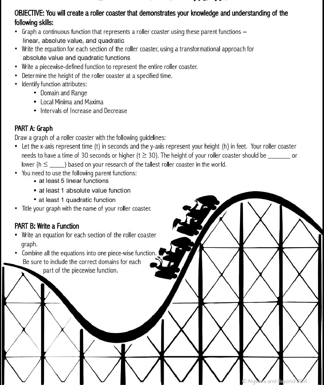 Solved OBJECTIVE You will create a roller coaster that Chegg