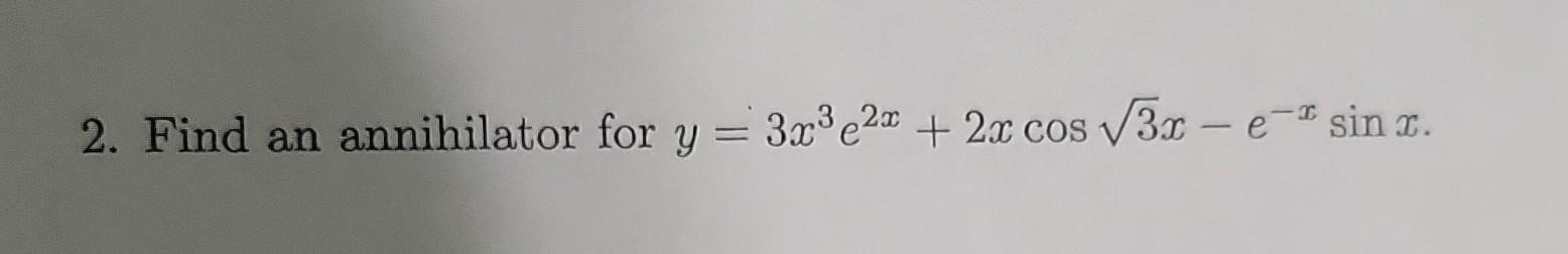 \( y=3 x^{3} e^{2 x}+2 x \cos \sqrt{3} x-e^{-x} \sin x \)