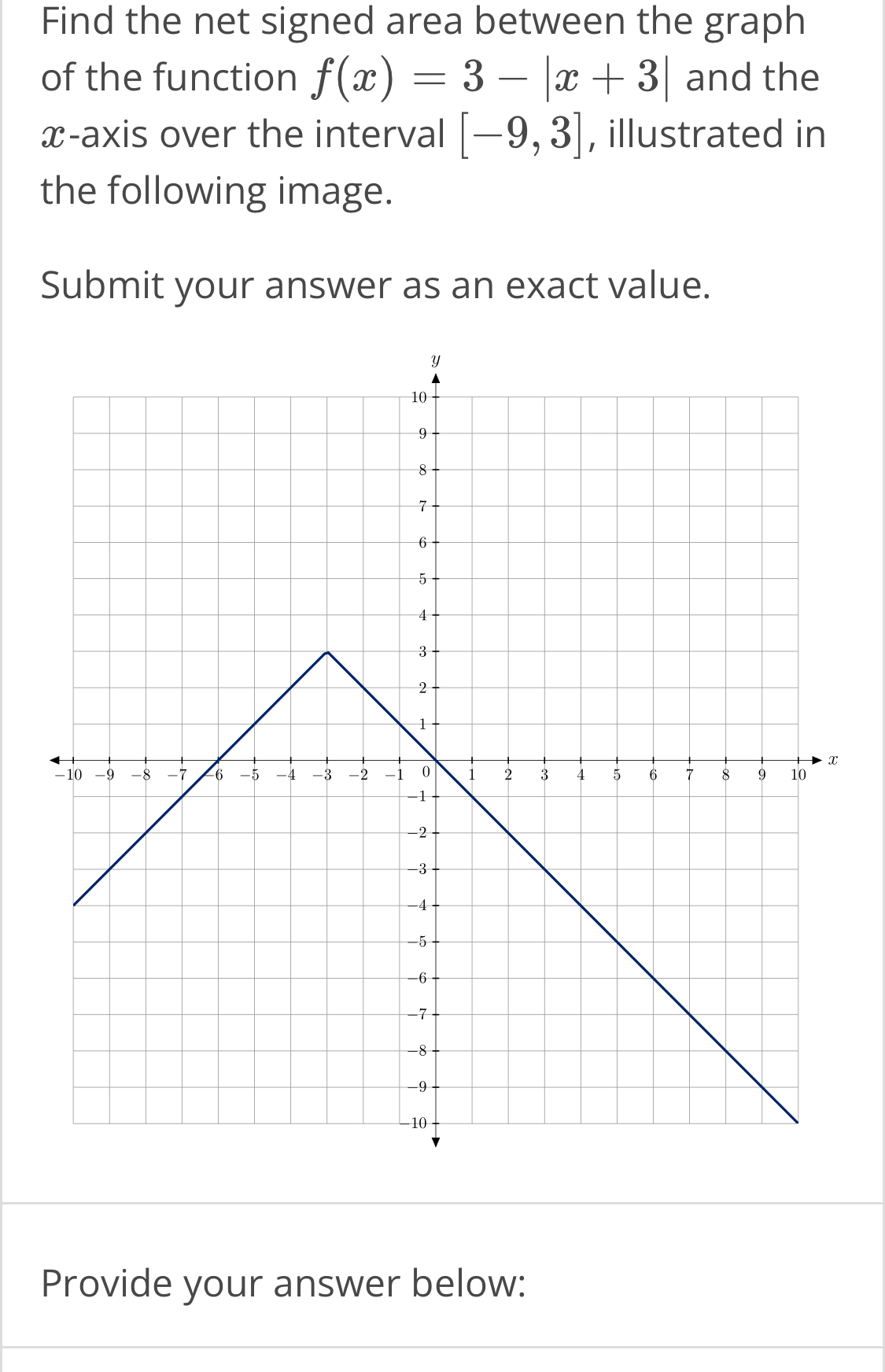 Solved Find the net signed area between the graph of the | Chegg.com