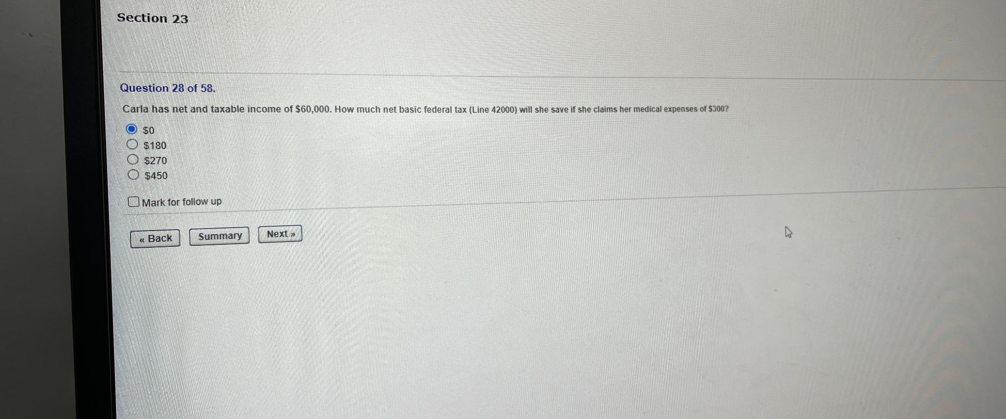Solved Section 23Question 28 ﻿of 58.Carla has net and | Chegg.com