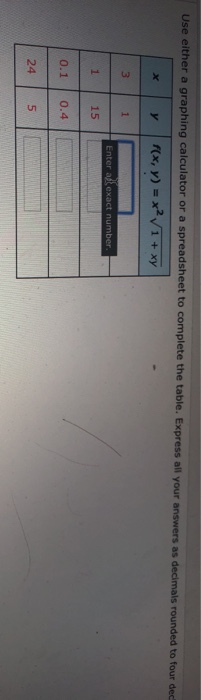 Solved Use Either A Graphing Calculator Or A Spreadsheet To | Chegg.com