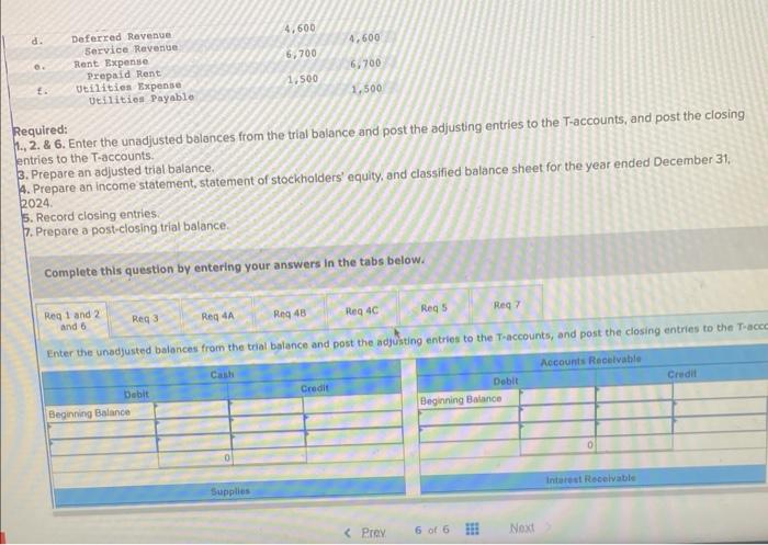 Solved Problem 3-7A (Algo) Complete The Accounting Cycle | Chegg.com