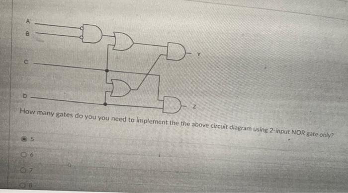 Solved B C D How Many Gates Do You You Need To Implement The | Chegg.com