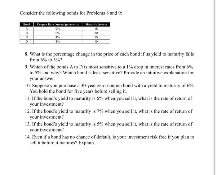 Solved 1. Consider A 10-year Government Of Canada Bond With | Chegg.com