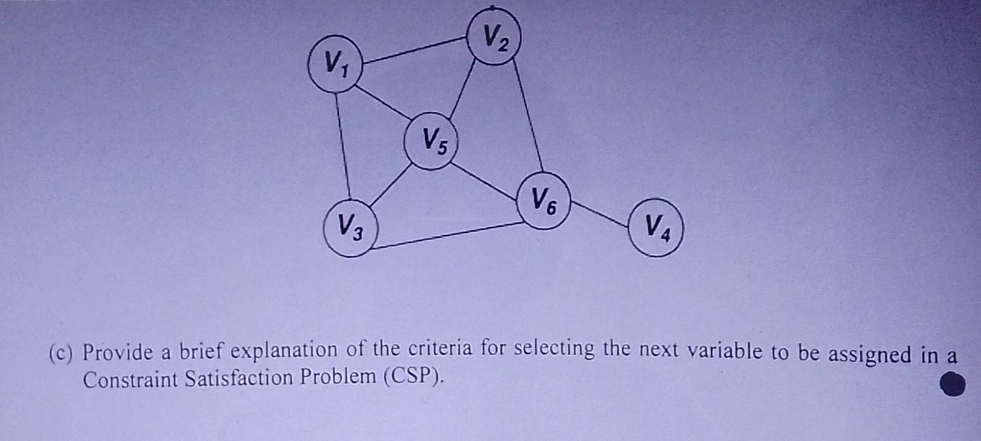 Solved (c) Provide a brief explanation of the criteria for | Chegg.com
