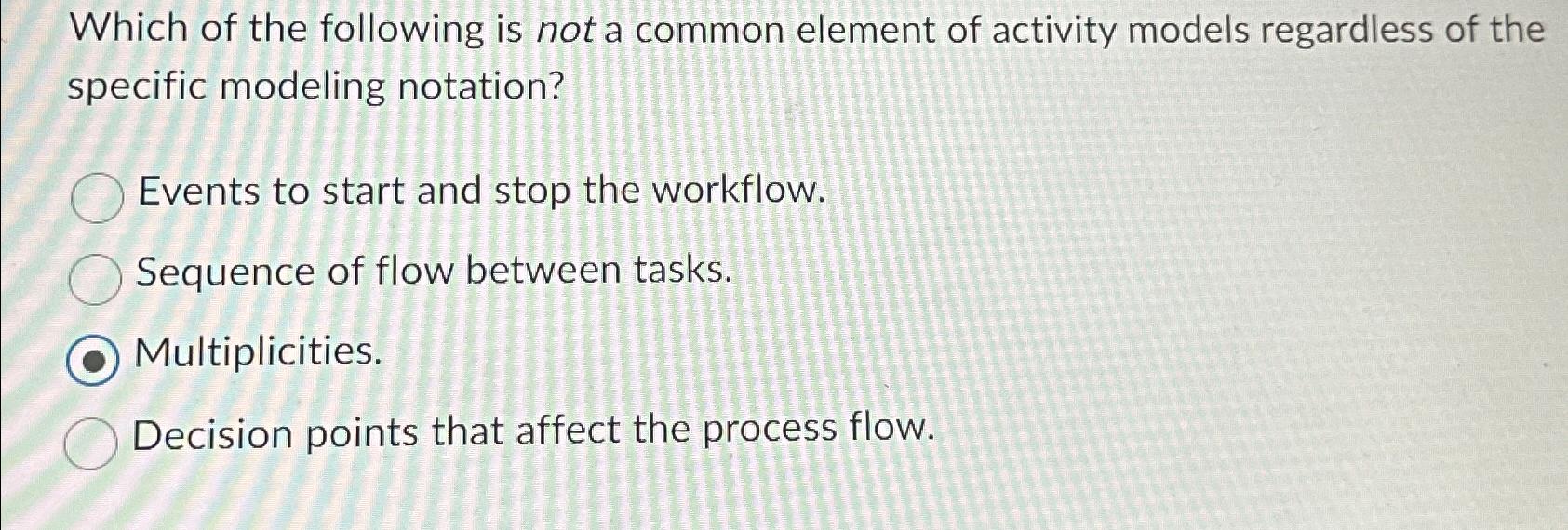 Solved Which of the following is not a common element of | Chegg.com
