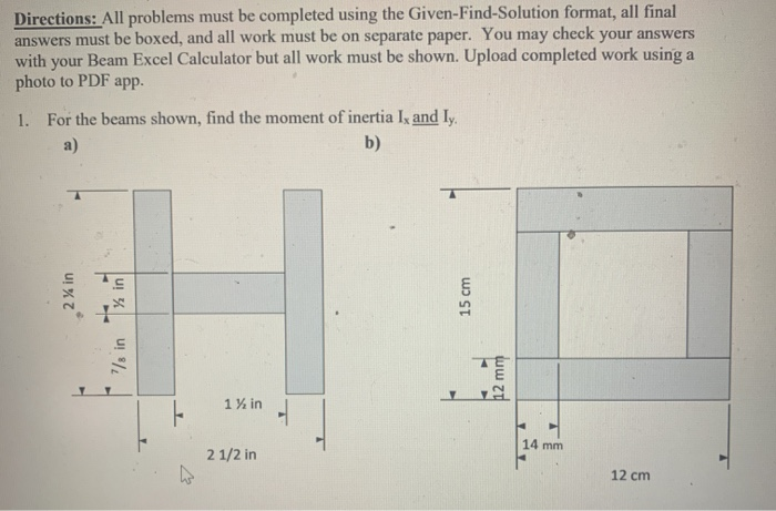 Solved Directions: All problems must be completed using the | Chegg.com