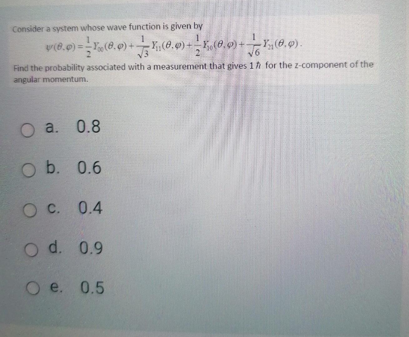 Solved Consider a system whose wave function is given by V | Chegg.com