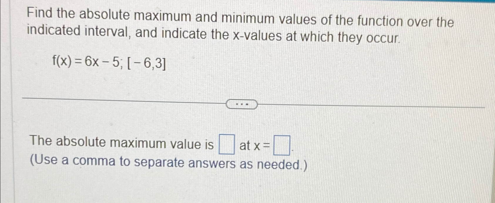 Solved Find the absolute maximum and minimum values of the | Chegg.com
