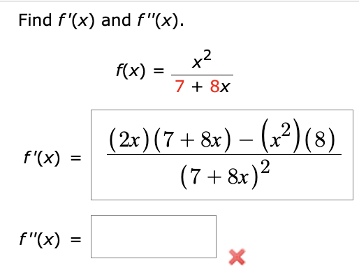 Solved Find F X ﻿and