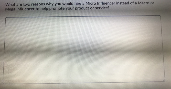 Solved What are two reasons why you would hire a Micro | Chegg.com