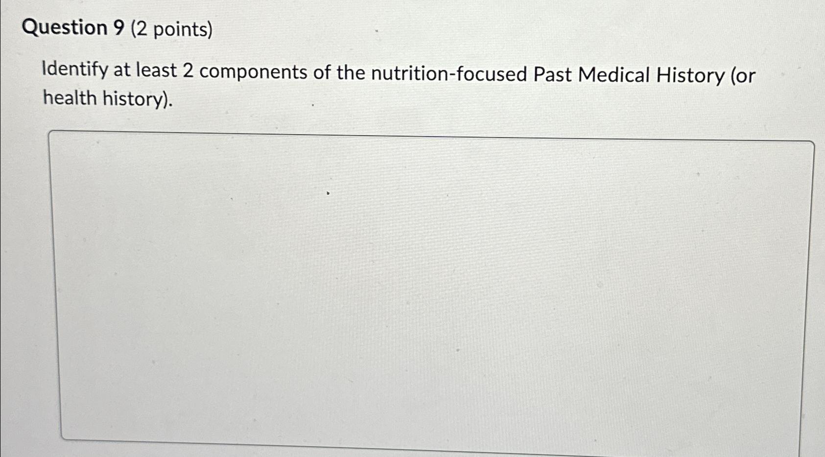 Solved Question 9 (2 ﻿points)Identify at least 2