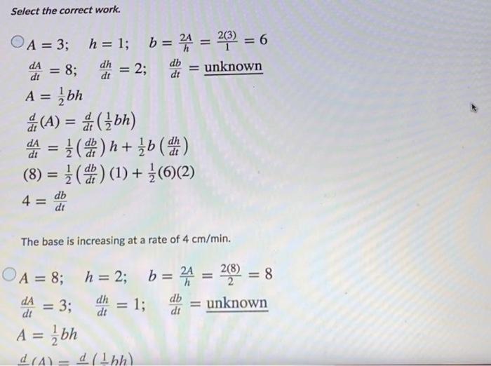 Solved Question 30 6 Points The Height Of A Triangle Is Chegg Com