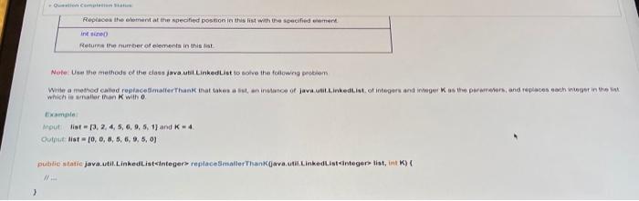 Solved Question Completion Status Summary of the methods of | Chegg.com