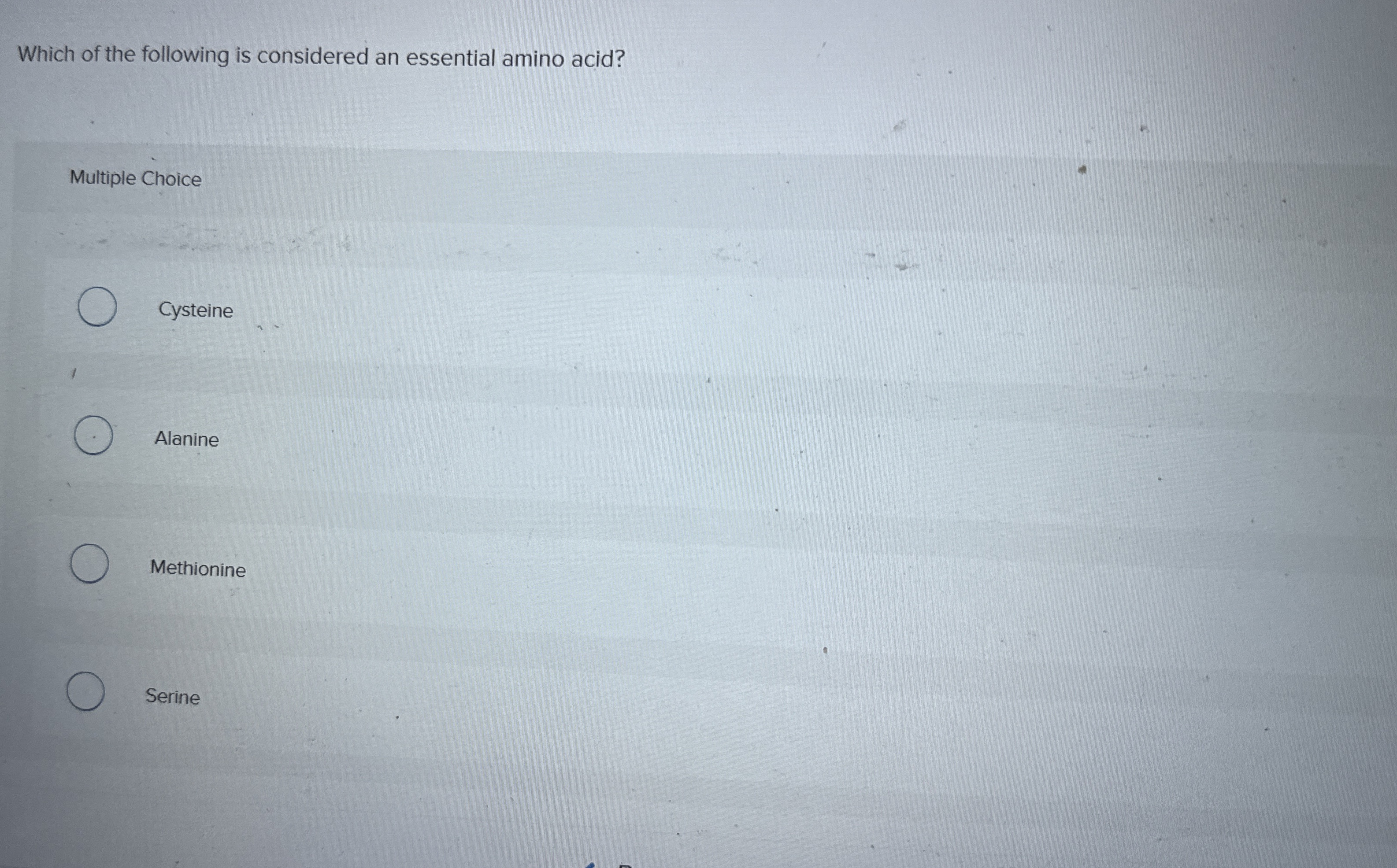 Solved Which of the following is considered an essential | Chegg.com