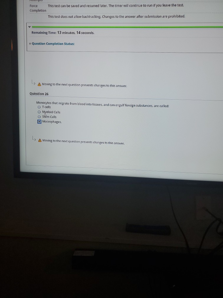 Solved This test can be saved and resumed later. The timer