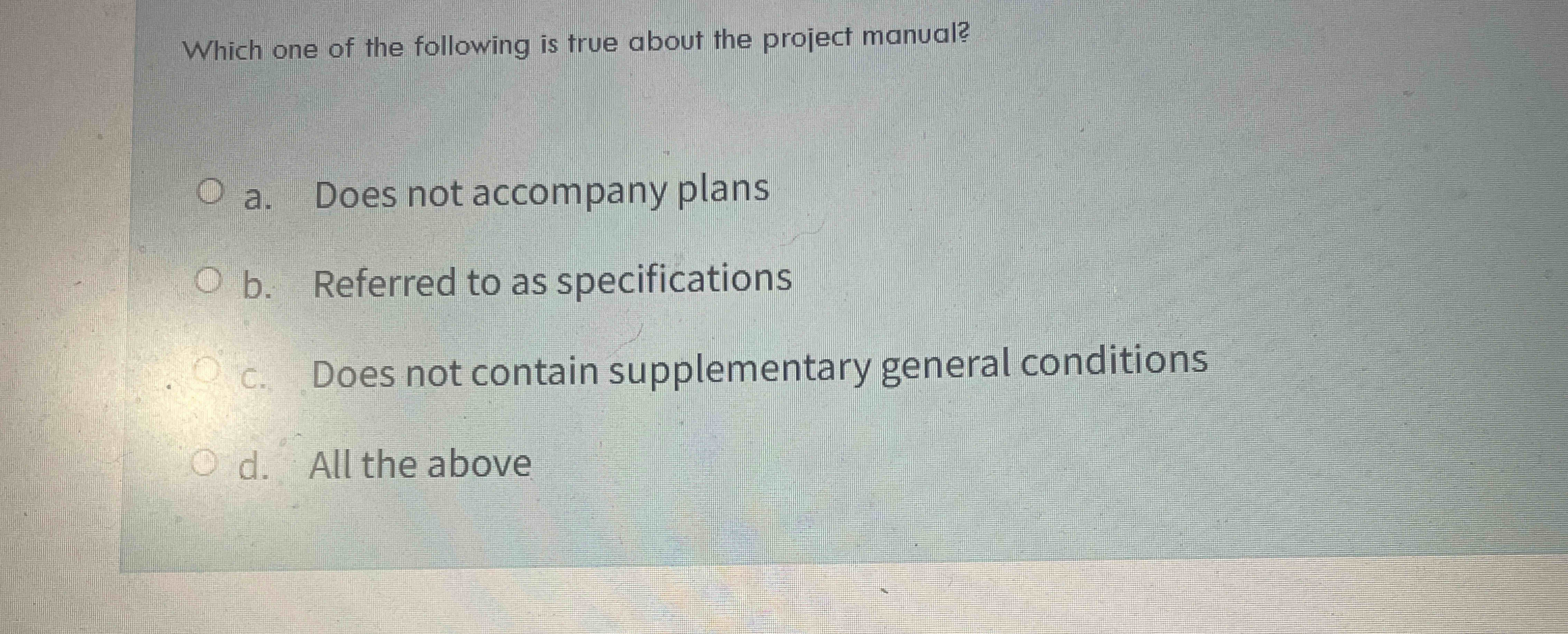 Solved Which one of the following is true about the project | Chegg.com