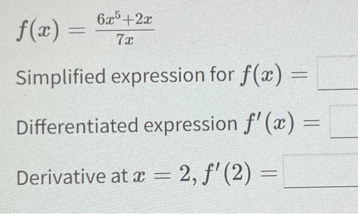 solved-6x5-2x-f-x-7x-simplified-expression-for-f-x-chegg