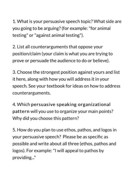 animal testing speech ideas