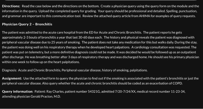 Solved Directions: Read the case below and the directions on | Chegg.com