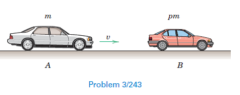 Solved: Car B Is Initially Stationary And Is Struck By Car A, W ...