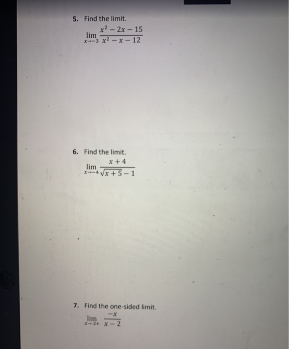 solved-5-find-the-limit-x-2x-15-lim-x-3-x2-x-chegg