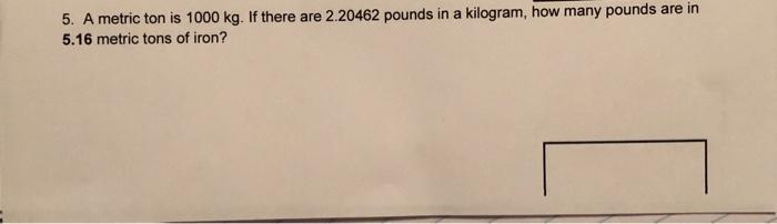 Many pounds in outlet a ton